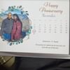 Personalised Framed Anniversary Date Calendar