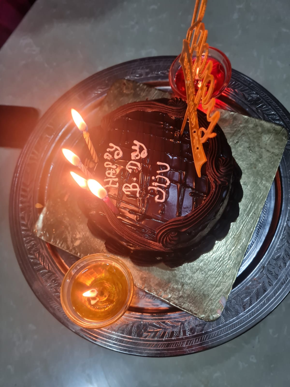 Artistic Chocolate Pleasure Cake