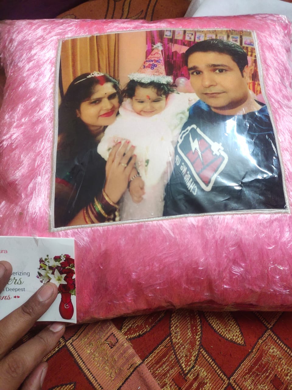 Radiant Memories Personalised LED Cushion