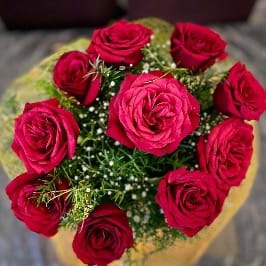 10 Red Roses Bouquet