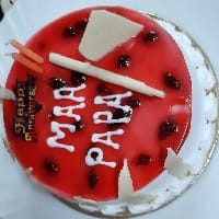 Eggless Blueberry Cake
