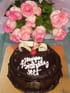 Choco Truffle Cake Pink Rose Combo