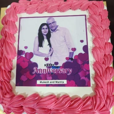 My Anniversary Photo Cake