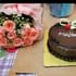 Choco Truffle Cake Pink Rose Combo