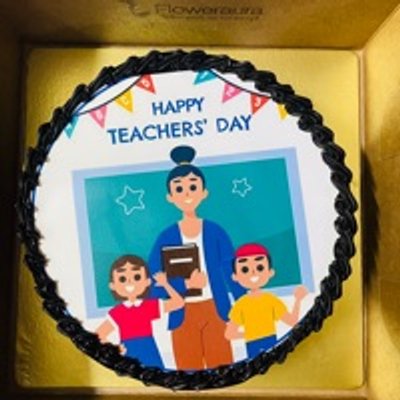 Tasty Teachers Day Poster Cake