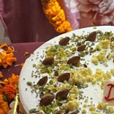Luscious Rasmalai Pista Cream Cake