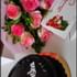 Choco Truffle Cake Pink Rose Combo