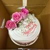 Flavorful Rose Adorned Cake