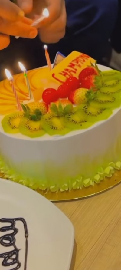 Eggless Fruit Medley Cake