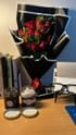 Red Rose Bouquet With Red Velvet N Choco Jar Cake