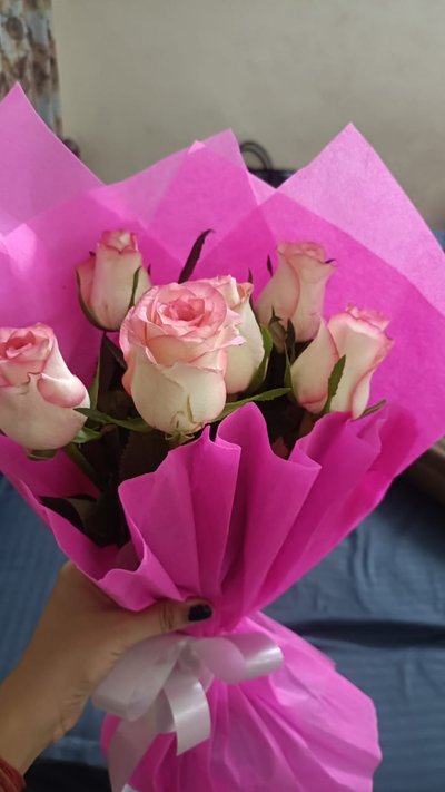Tender Pink Roses Bouquet