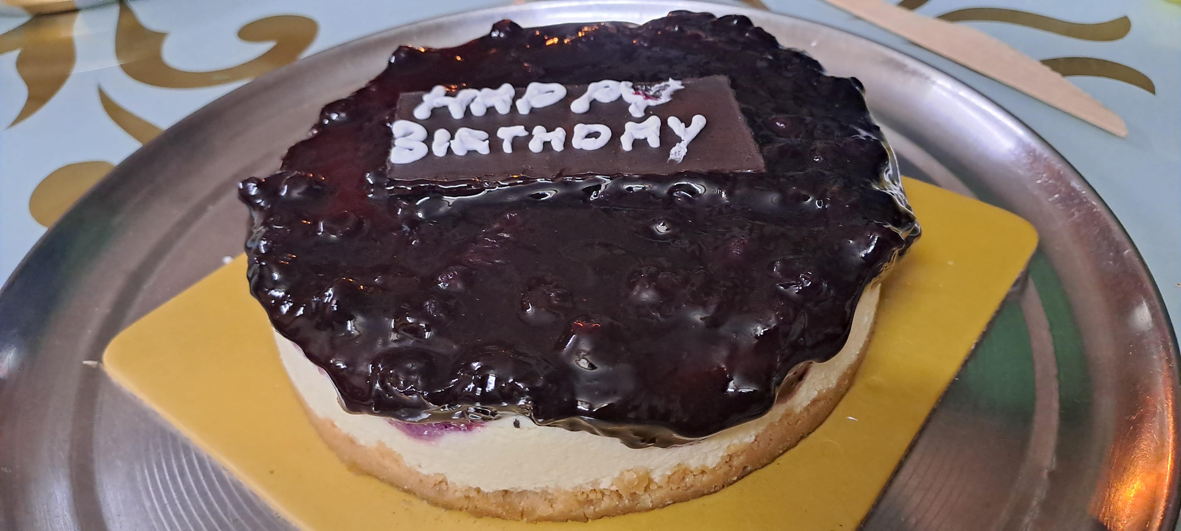 Blueberry Baked Cheesecake Delight