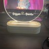 Half Moon Personalised Photo Lamp