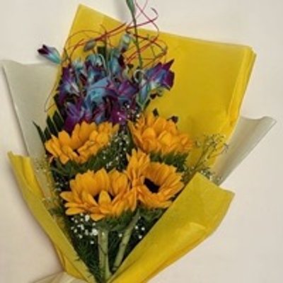 Lovely Orchids N Sunflowers