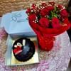 Roses N Truffle Cake Combo