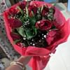 Stuning Red roses With Chocolates