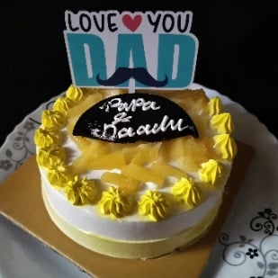 Love You Dad Pineapple Cake