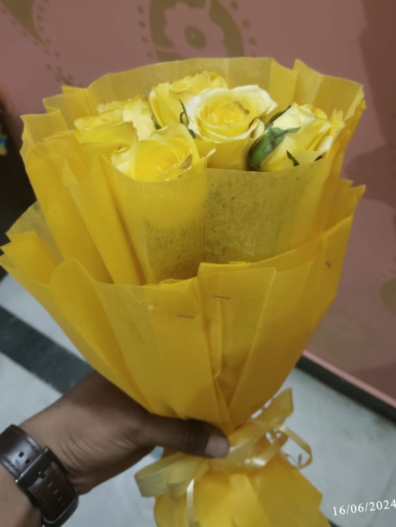 Sunkissed Yellow Roses Bouquet