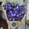 Blue 6 Orchid Jute Bouquet