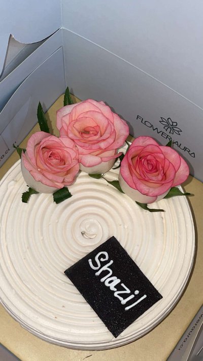 Flavorful Rose Adorned Cake