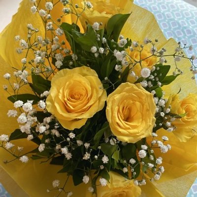 Sunkissed Yellow Roses Bouquet