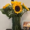 Joyful Sunflowers With Vase