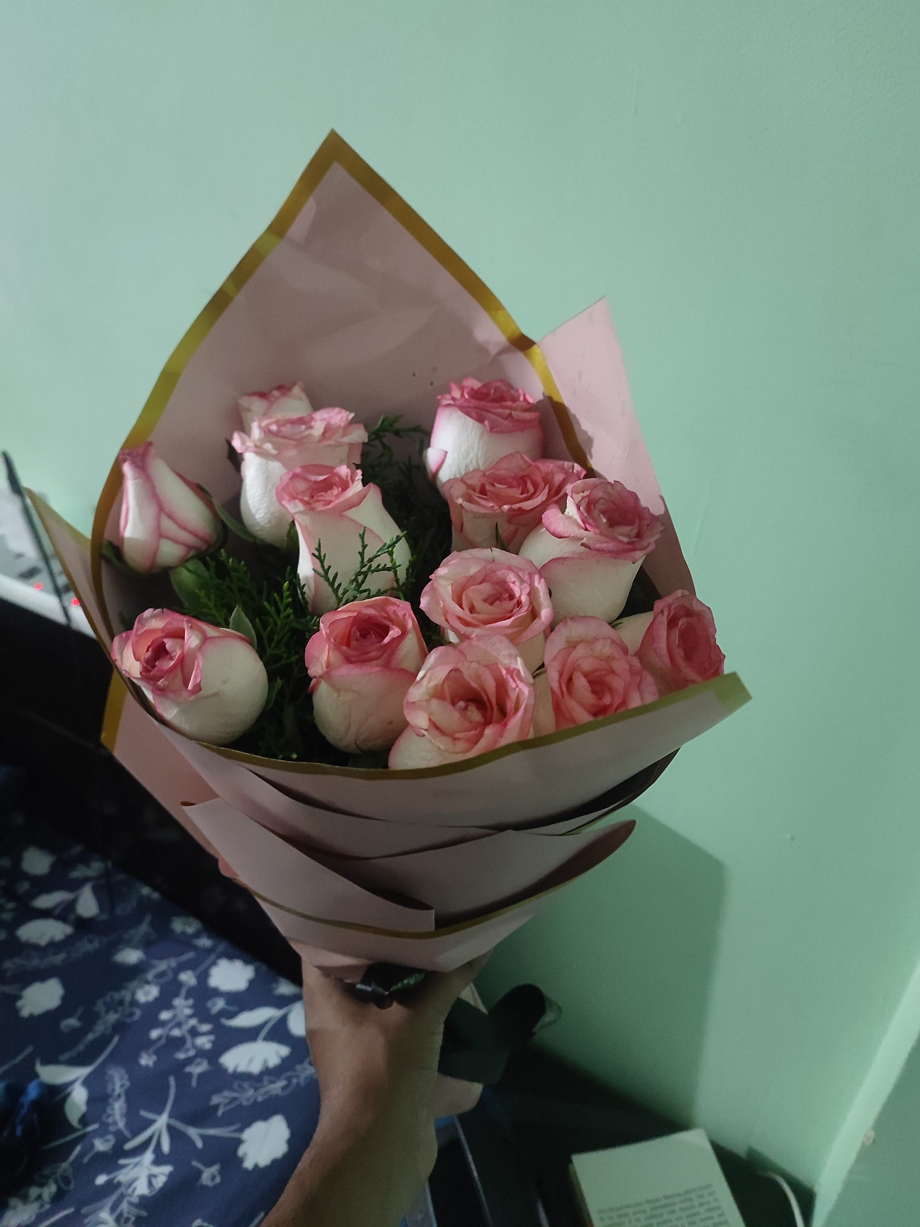 Whispers Of Affection Pink Roses Bouquet