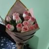 Whispers Of Affection Pink Roses Bouquet