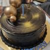 Golden Choco Balls Birthday Chocolate Cake