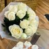 Eternity White Roses Bouquet