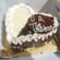 Heart Black Forest Cake With White Teddy