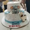 Two Tier Elephant Fondant Cake