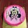 Pink Playful Minnie Mouse Theme Cake