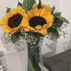 Joyful Sunflowers With Vase