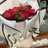 10 Red Roses Of Love Bouquet