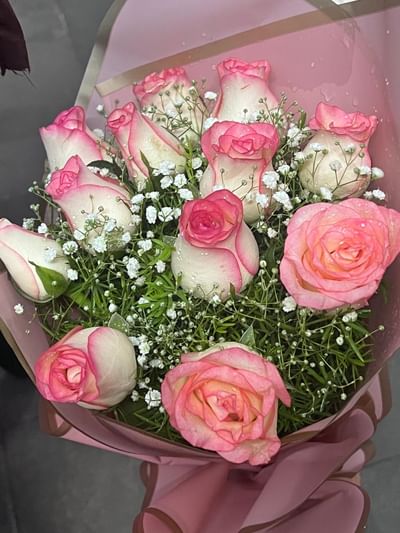 Whispers Of Affection Pink Roses Bouquet