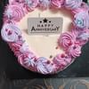 Floral Heart Pink Choco Cake