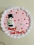 Snowman Cake