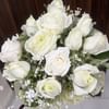 Eternity White Roses Bouquet