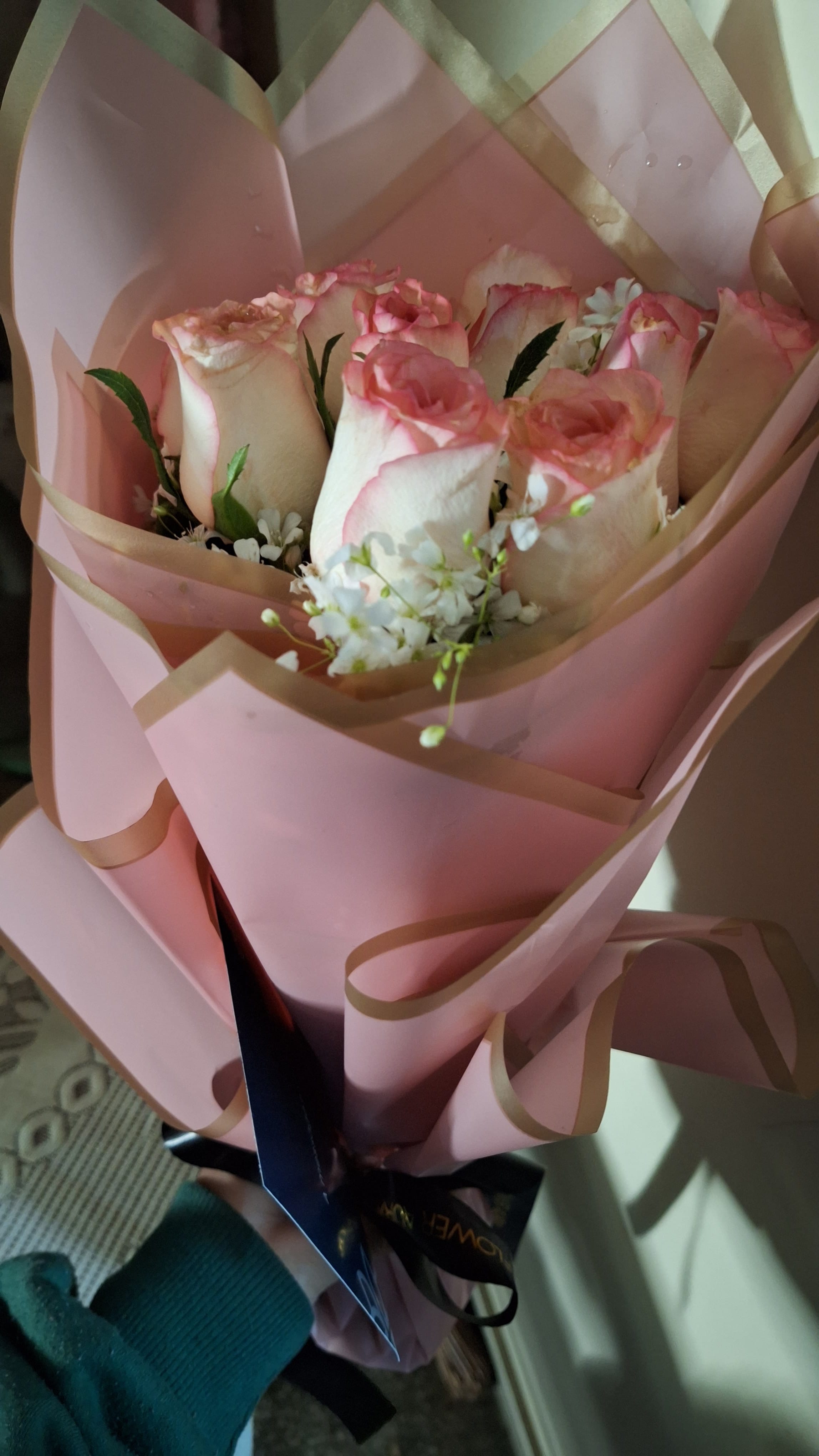 Whispers Of Affection Pink Roses Bouquet