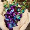 Blue 6 Orchid Jute Bouquet