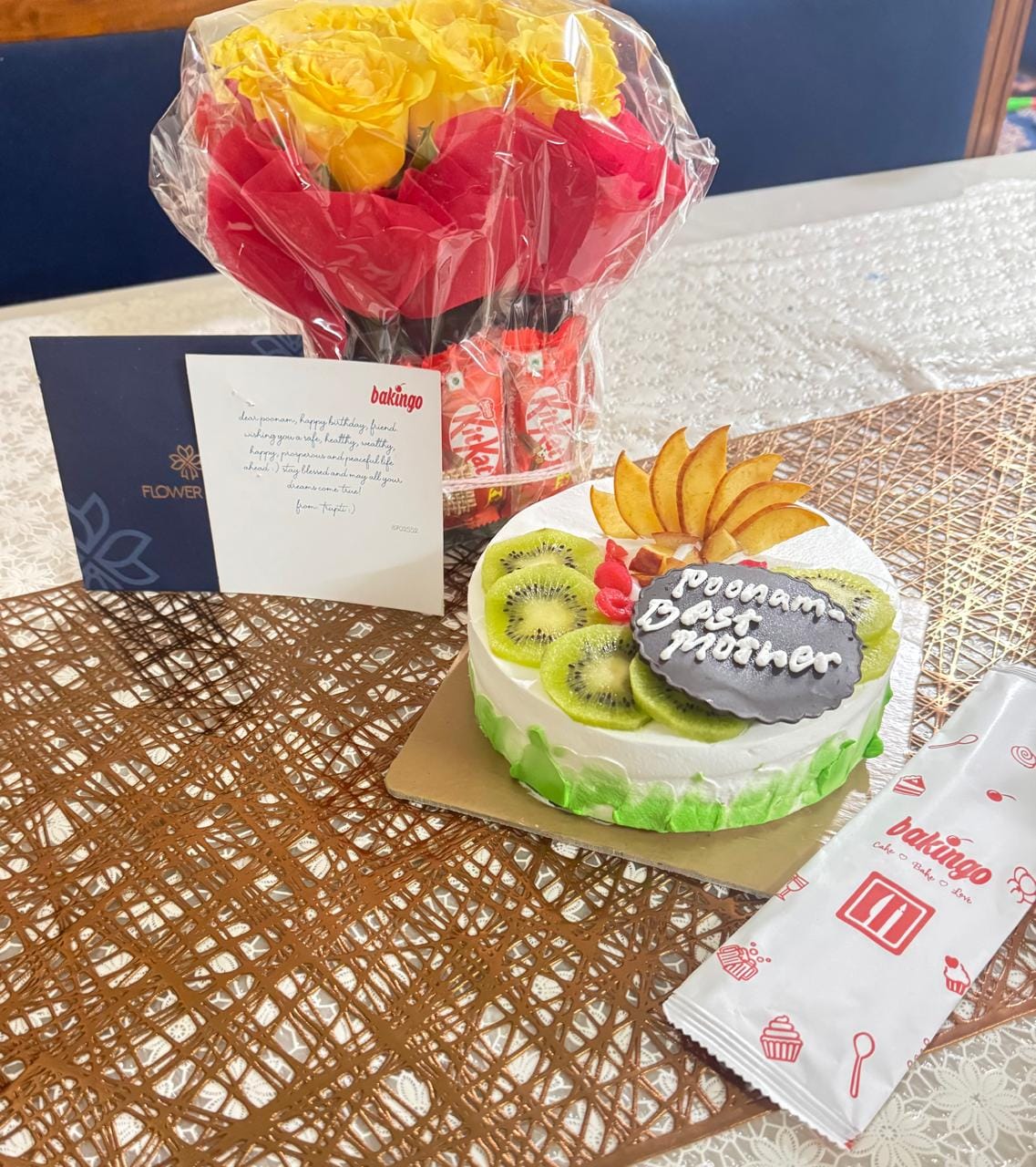 Fresh Fruit Medley Cake