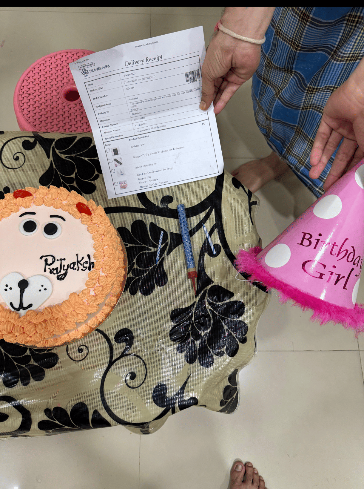 Cute Lion Face Cream Delight