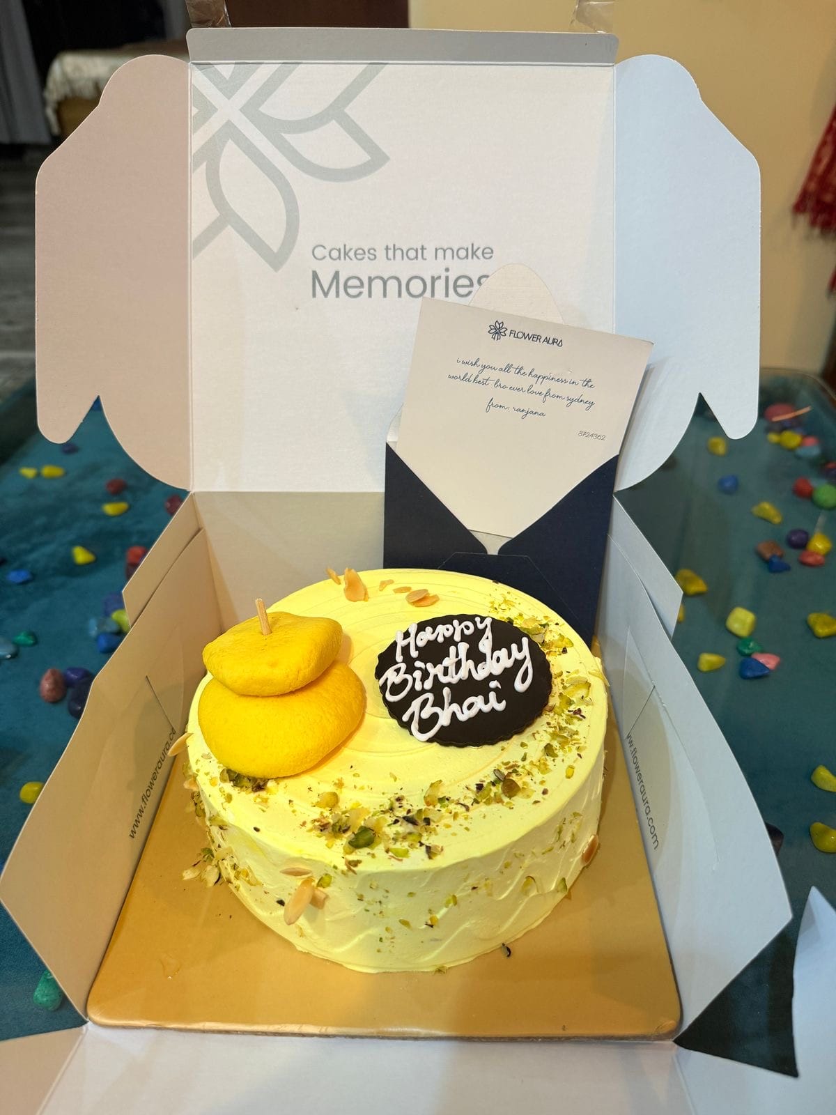 Rasmalai Pista Cream Cake