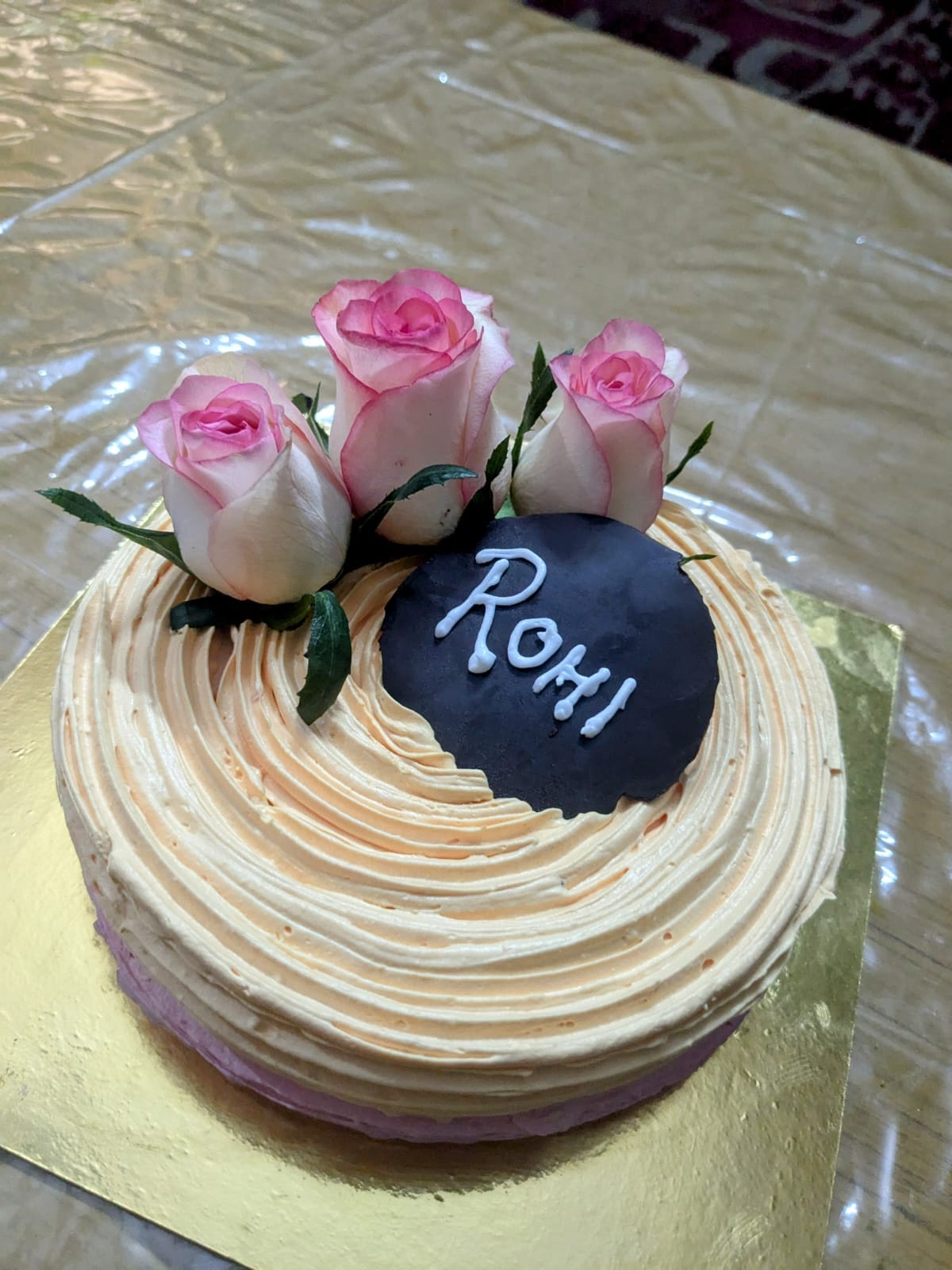 Flavorful Rose Adorned Cake