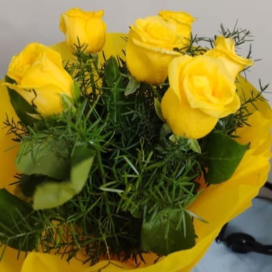 Sunkissed Yellow Roses Bouquet