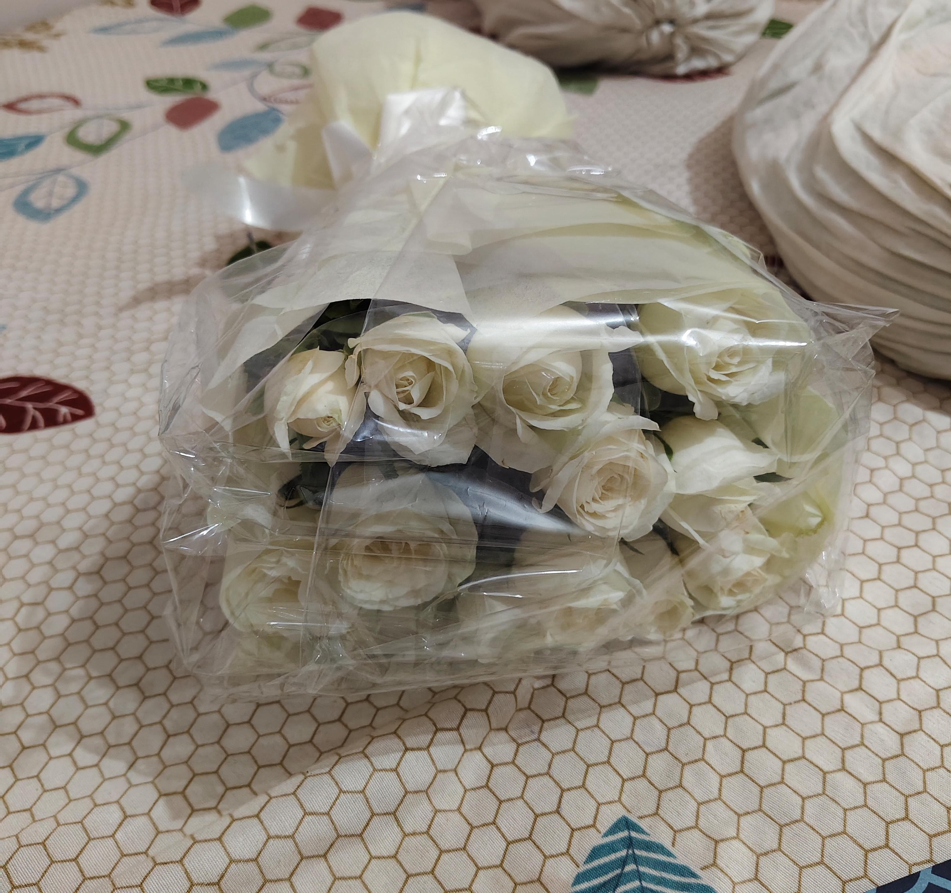Eternity White Roses Bouquet