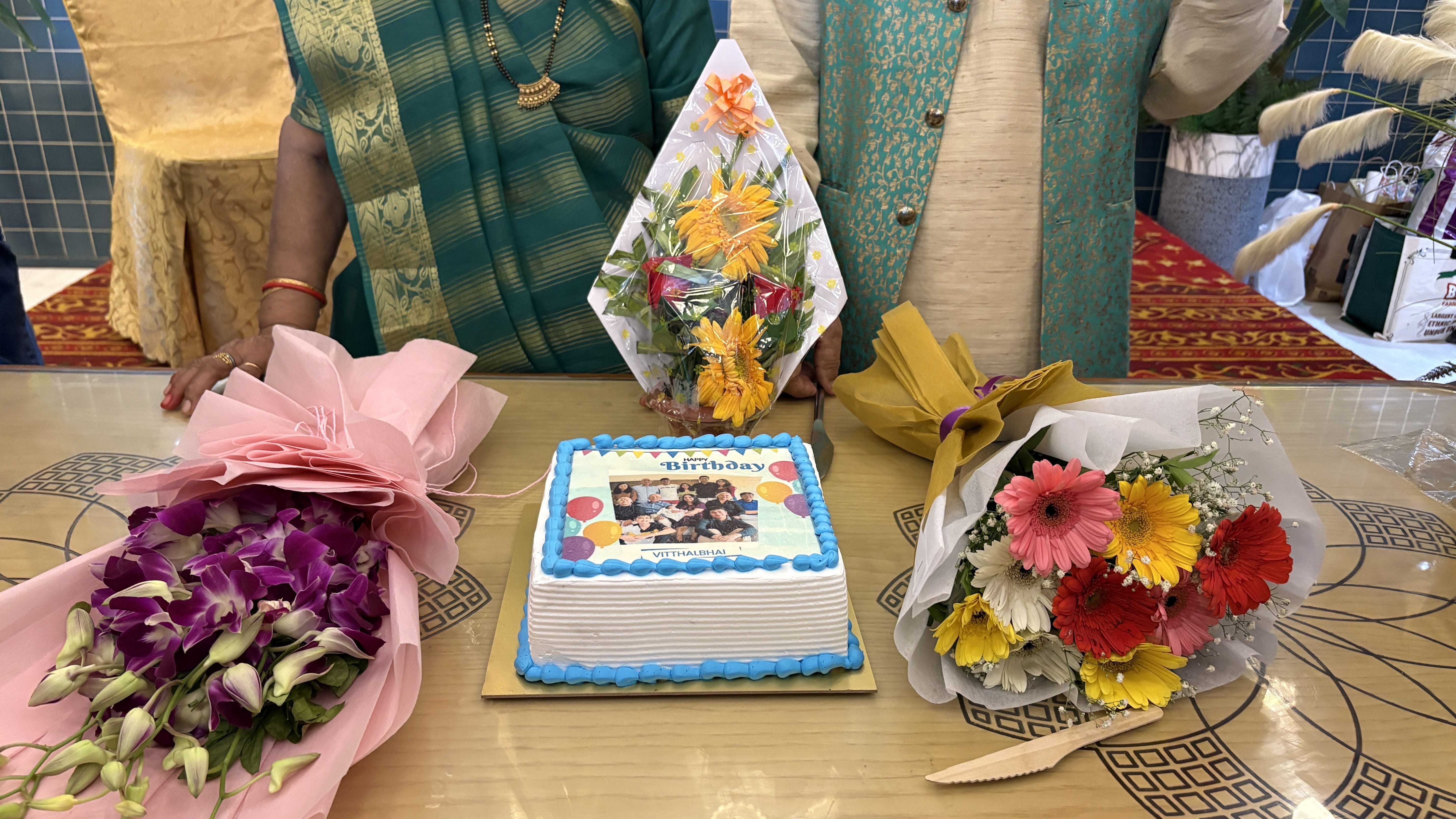 Shades Of Joy Birthday Cake