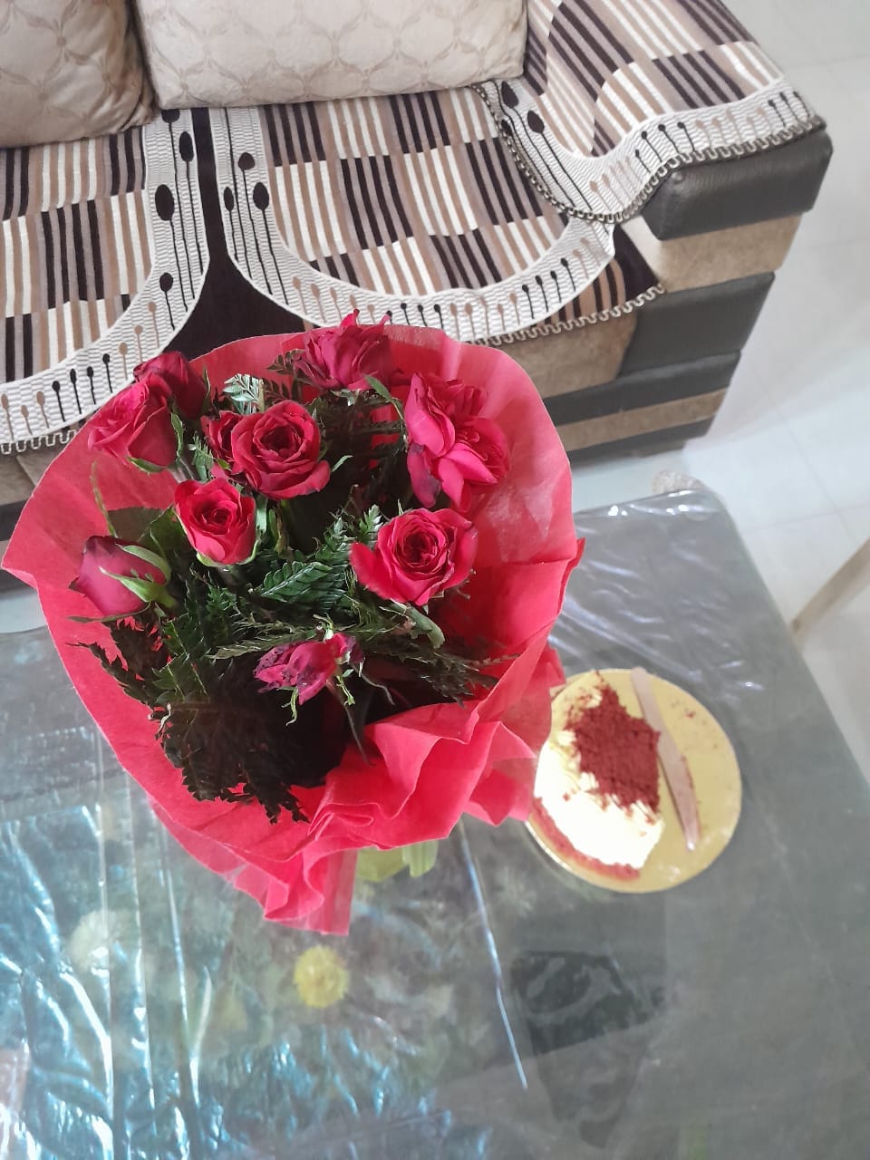 Ruby Rose Romance With Red Velvet Cake