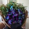 Blue 6 Orchid Jute Bouquet